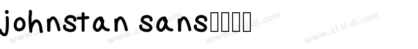 johnstan sans字体转换